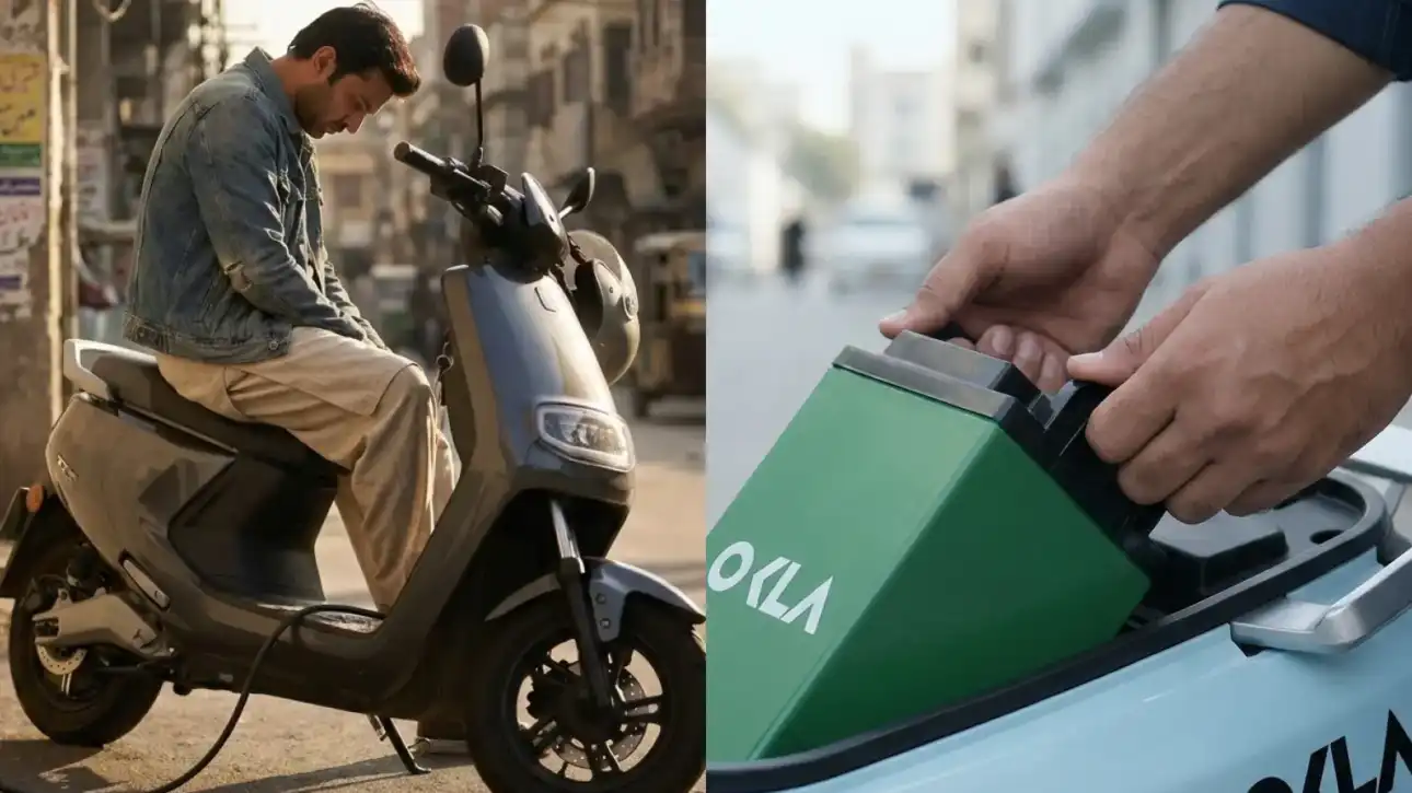 Electric scooter battery swap system in Pakistan