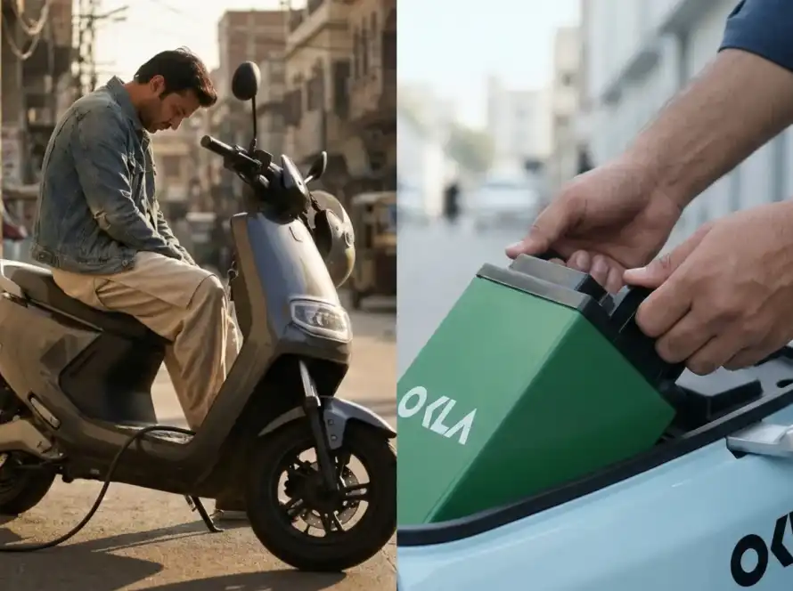 Electric scooter battery swap system in Pakistan